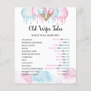 Lámina Papel de fiesta de helados de viejas amas.