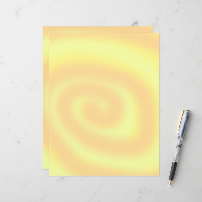 Lámina Papel de fondo amarillo y Naranja para el fondo de (Anverso/Reverso In Situ)