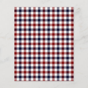 Lámina Papel de fondo de cuadros rojos blancos y azules