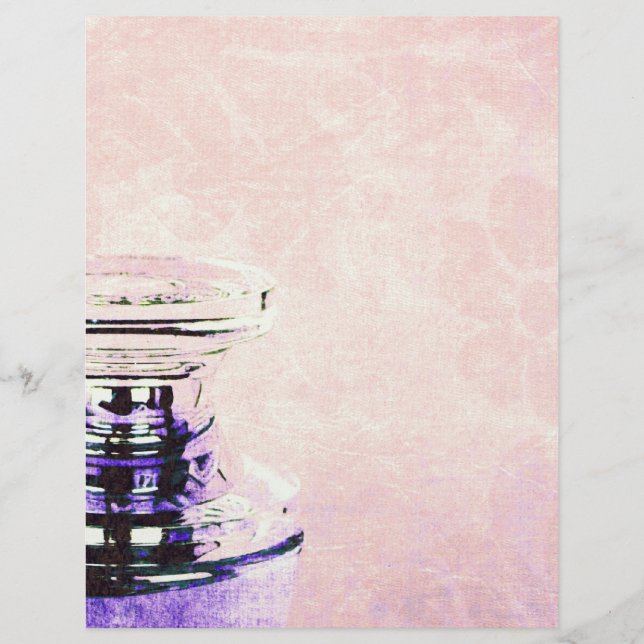 Lámina Papel de frascos de perfume romántico vintage (Anverso)