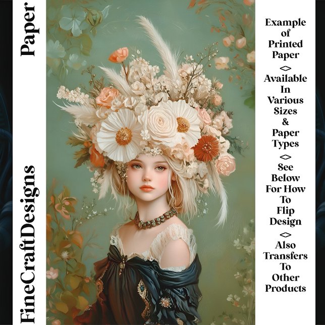 Lámina Papel de hélice extravagante para la cabeza floral (Subido por el creador)