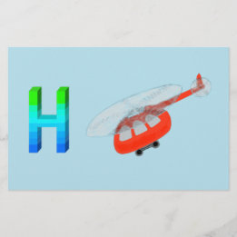 Lámina Papel de helicóptero