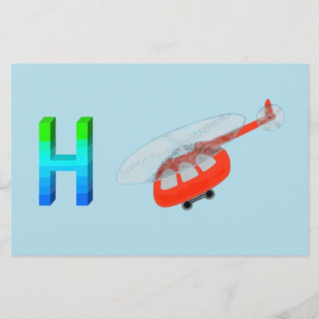 Lámina Papel de helicóptero (Anverso)