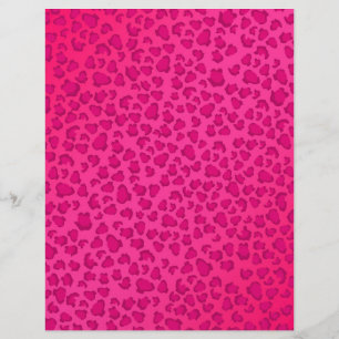 Lámina Papel de impresión de leopardo personalizado