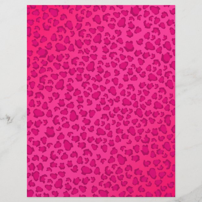 Lámina Papel de impresión de leopardo personalizado (Anverso)