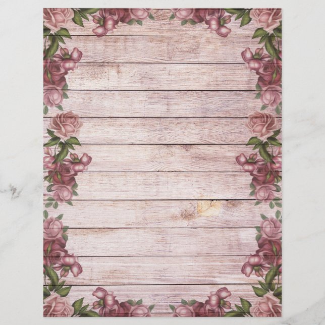 Lámina Papel de la artesanía de la artesanía de la madera (Anverso)