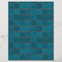 Papel de la artesanía de mosaicos Verde azulados d