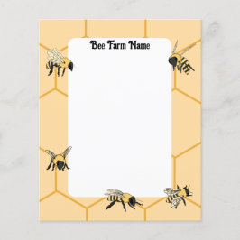 Lámina Papel de la granja abeja de abejas