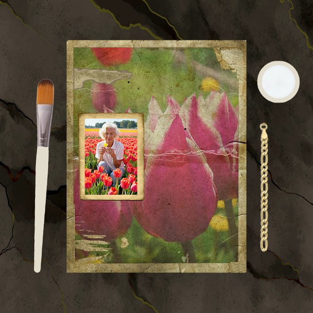 Lámina Papel de la libreta de calificaciones de tulipanes (Subido por el creador)