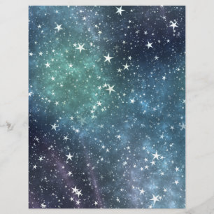 Lámina Papel de la naves de Star Filed Sky Scrapbooking