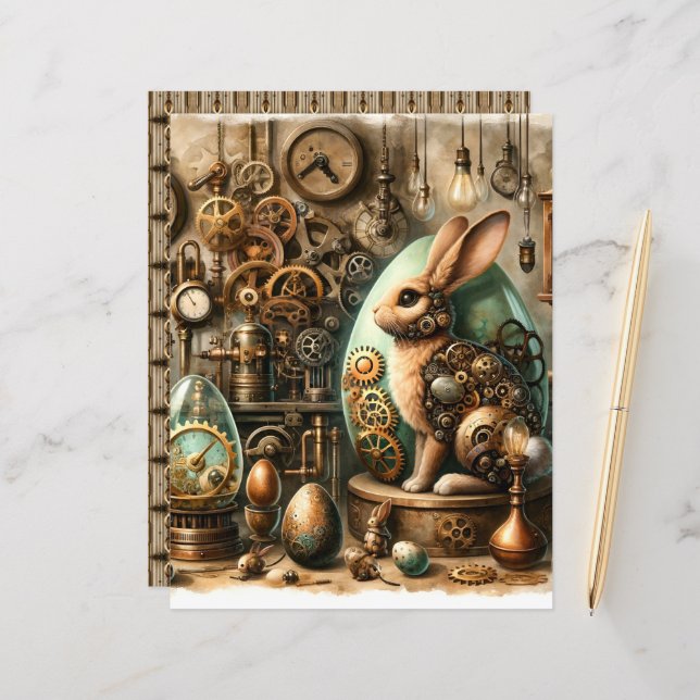 Lámina Papel de la revista Steampunk Easter Ephemera (Anverso/Reverso In Situ)