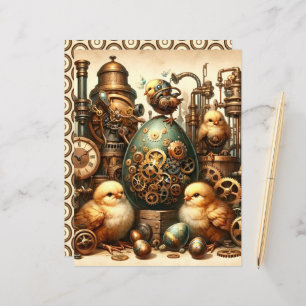Lámina Papel de la revista Steampunk Easter Ephemera