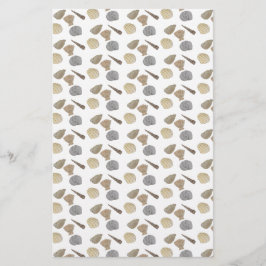 Lámina Papel de la Scrapbooking en las cáscaras costeras