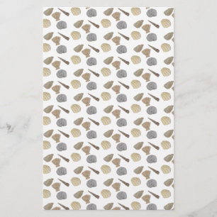 Lámina Papel de la Scrapbooking en las cáscaras costeras 