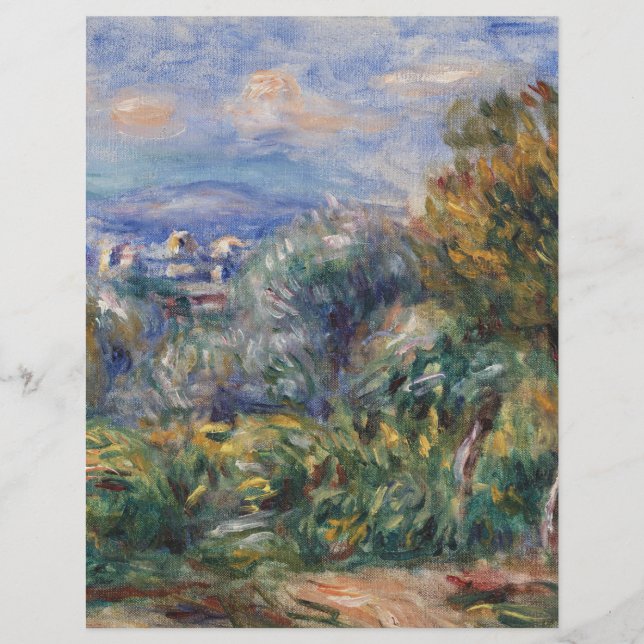 Lámina Papel de libro de carátula sobre el paisaje natura (Anverso)