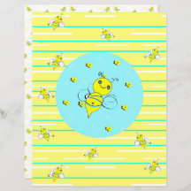 Papel de libro de cuadernillo Bee Happy - 01