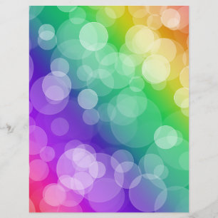 Lámina Papel de libro de cuadernillos arcoiris Ombre Boke