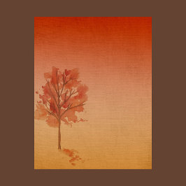 Lámina Papel de libro de cuaderno de otoño