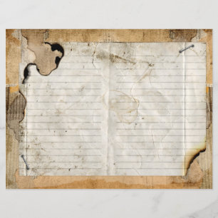 Lámina Papel de libro de cuaderno gráfico de borde de fon