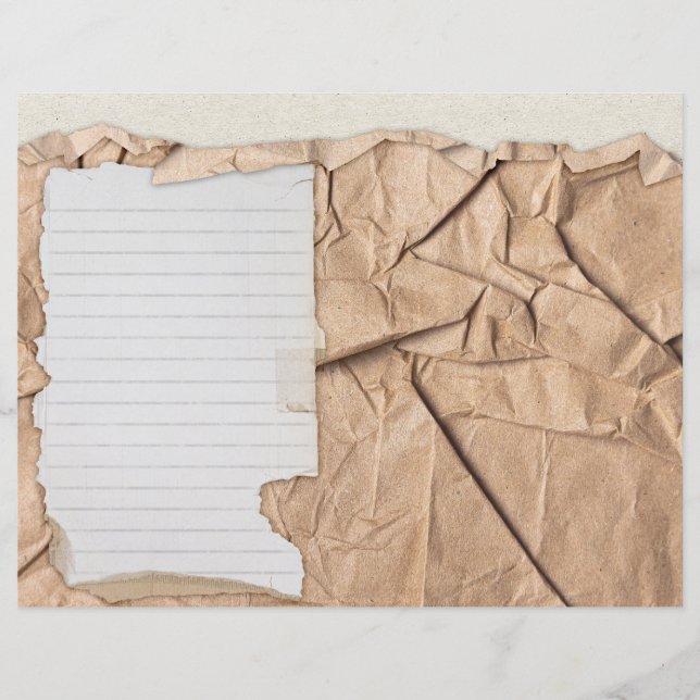 Lámina Papel de libro de cuaderno gráfico de borde despoj (Anverso)