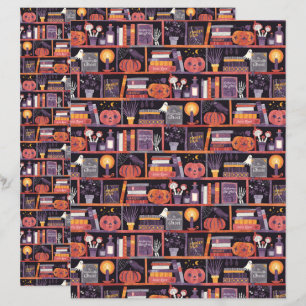 Lámina Papel de libro de halloween