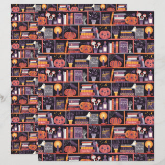 Lámina Papel de libro de halloween