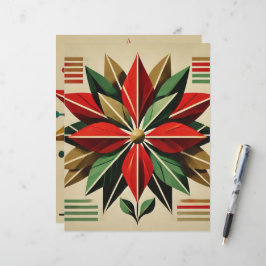 Lámina Papel de libro de papel de novelas de Poinsettia m