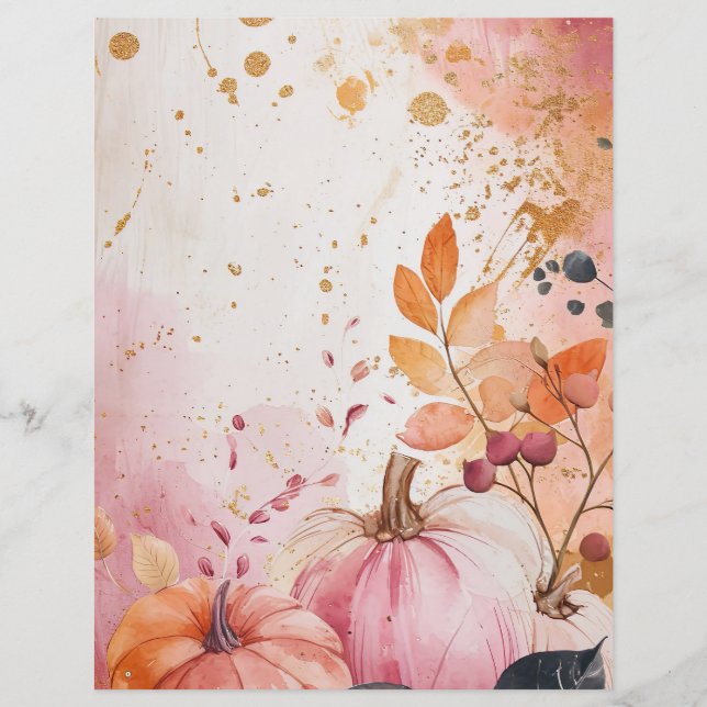 Lámina papel de libro de recortes de patrones de caída de (Anverso)