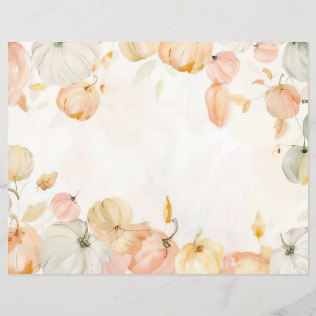 Lámina papel de libro de recortes de patrones de caída de (Anverso)