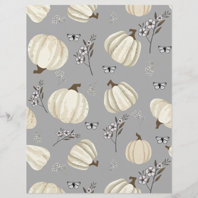 Lámina papel de libro de recortes de patrones de caída de (Anverso)