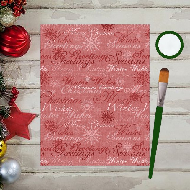 Lámina Papel de libro de texto de saludos de Navidad (Subido por el creador)