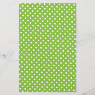 Lámina Papel de libro de texto - Polkadot verde
