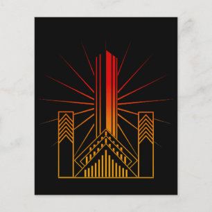 Lámina Papel de los edificios Art Deco