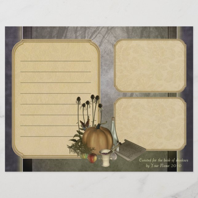 Lámina Papel de mantenimiento de la bruja natural (Anverso)