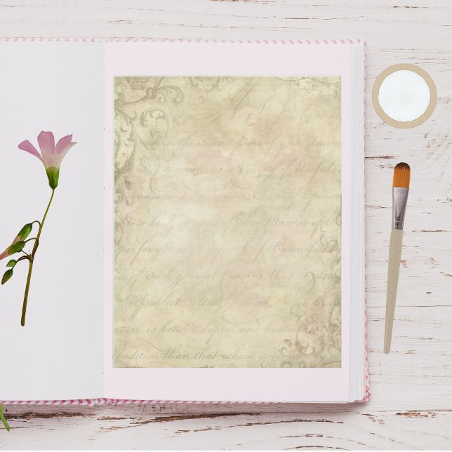 Lámina Papel de manual de escritura romántica (Subido por el creador)