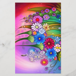 Lámina Papel de manualidad de decoupage de patrón floral 
