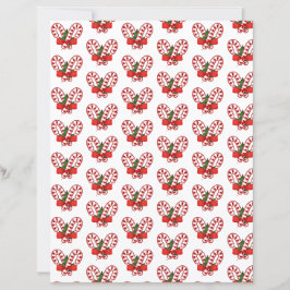 Lámina Papel de manualidades de bastones de caramelo de n