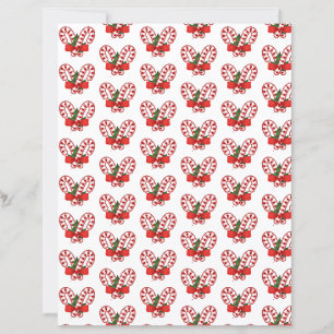 Lámina Papel de manualidades de bastones de caramelo de n