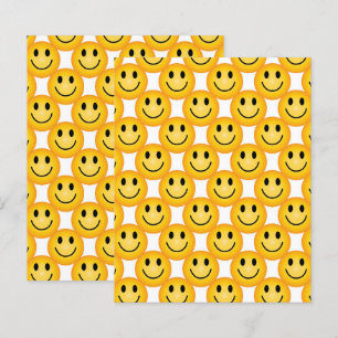 Lámina Papel de manualidades de cara feliz, Emoji de cara