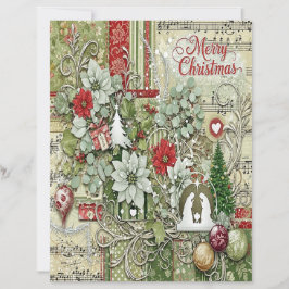 Lámina Papel de manualidades de Navidad del Nacimiento