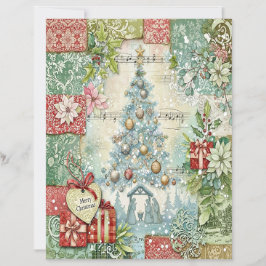 Lámina Papel de manualidades de Navidad Natividad