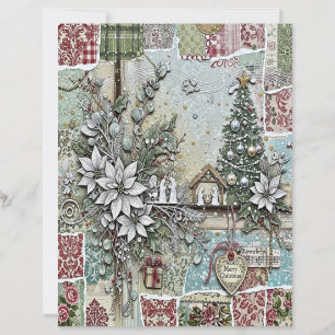 Lámina Papel de manualidades de Navidad para belén