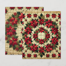 Papel de minigráfico de poinsettia Wreath