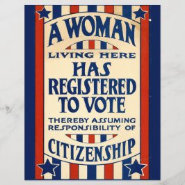 Lámina Papel de minigráfico de sufragette para mujeres de