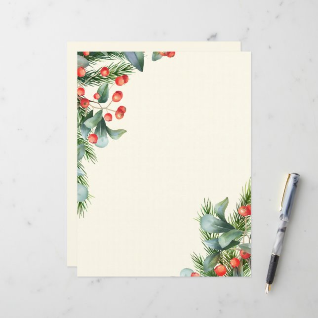 Lámina Papel de Navidad, papel de escribir Papelería de f (Anverso/Reverso In Situ)