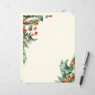 Lámina Papel de Navidad, papel de escribir Papelería de f