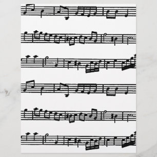 Lámina Papel de origami de partitura musical