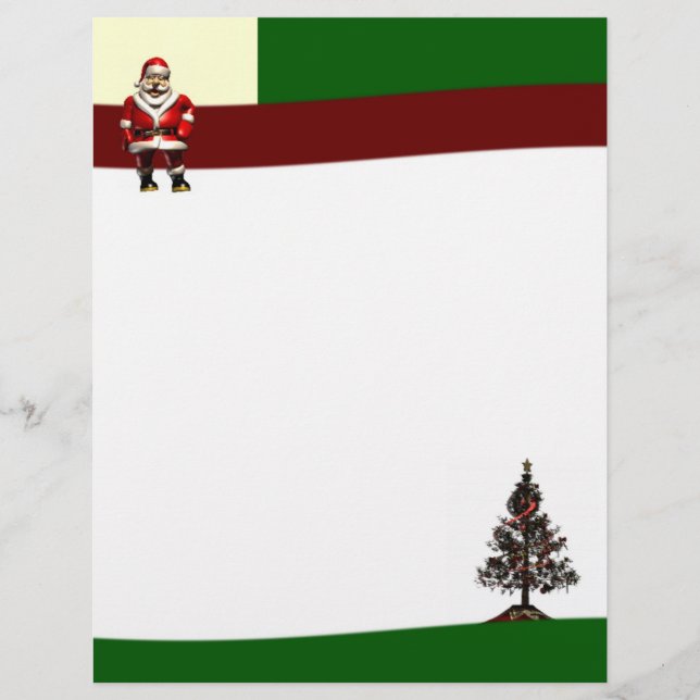 Lámina Papel de papel de servicio de Santa (Anverso)