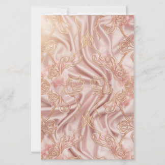 Lámina Papel de papelería floral de doble cara estética d