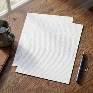 Lámina Papel de papelería minimalista con líneas